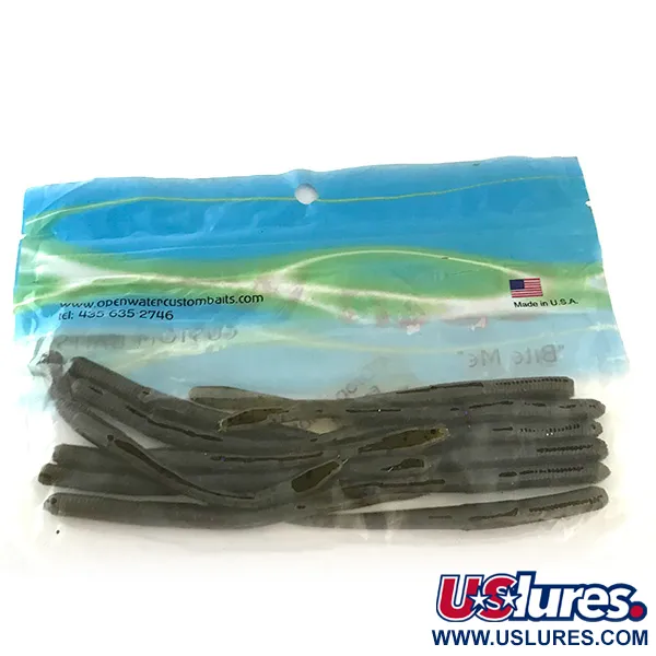 Other Open Water Drop Shot soft bait 12pcs, Olive fishing #6680