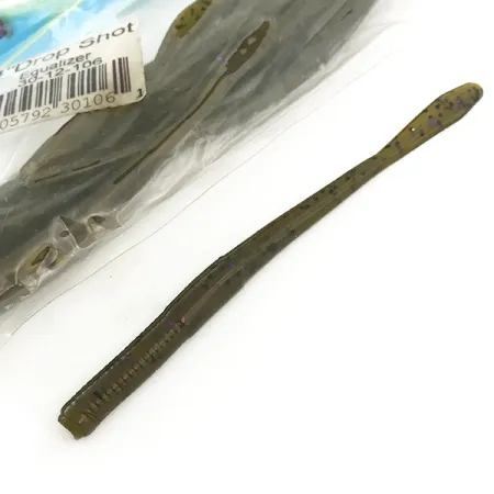 Other Open Water Drop Shot soft bait 12pcs, Olive fishing #6680