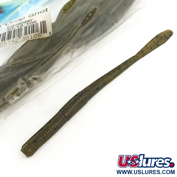 Other Open Water Drop Shot soft bait 12pcs, Olive fishing #6680