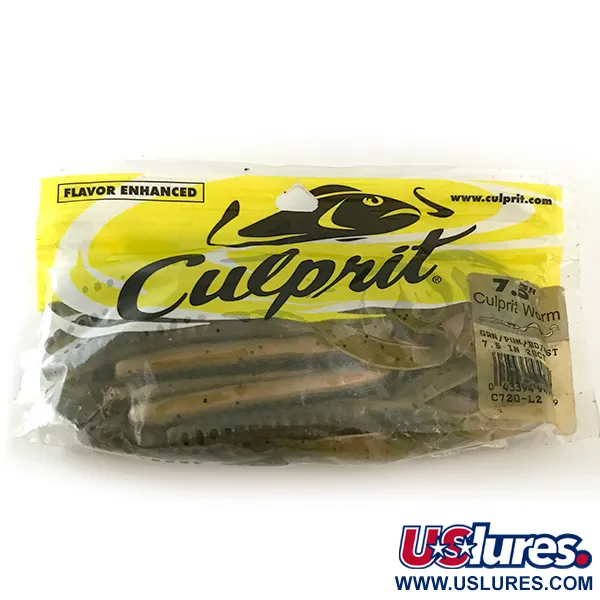   Culprit Original Worm soft bait 20pcs,   fishing #6682