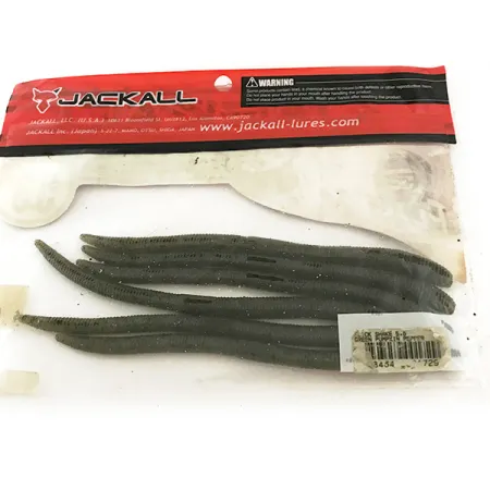 Jackall Flick Shake Worm soft bait, Green Pumpking Pepper fishing #6685