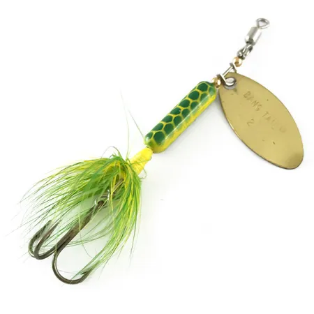 Vintage Luhr Jensen Bang Tail, 3/16oz Gold spinning lure #6691