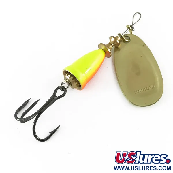 Blue Fox Super Vibrax 2 UV, 3/16oz Fluorescent Yellow spinning lure #6693