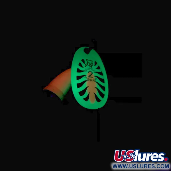 Blue Fox Super Vibrax 2 UV, 3/16oz Fluorescent Yellow spinning lure #6693