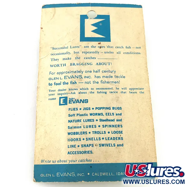   Loco 2 Glen Evans UV, 1/4oz Yellow UV Glow in UV light, Fluorescent fishing spoon #6700