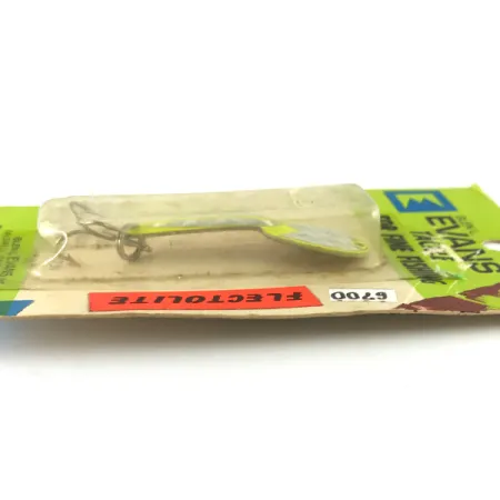 Loco 2 Glen Evans UV, 1/4oz Yellow UV Glow in UV light, Fluorescent fishing spoon #6700