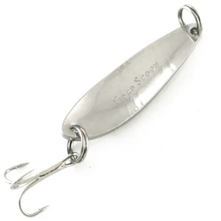 Vintage Acme Fiord Spoon, 1/4oz Nickel / Blue fishing spoon #6701