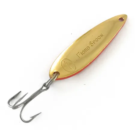 Vintage Acme Fiord Spoon, 1/4oz Red / White / Gold fishing spoon #6697