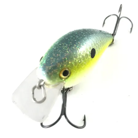 Vintage Strike King square bill, 1/4oz Olive Shad fishing lure #6707