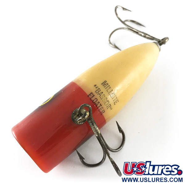 Vintage  Millsite Tackle Millsite Bassor, 2/5oz Red / White fishing lure #6709