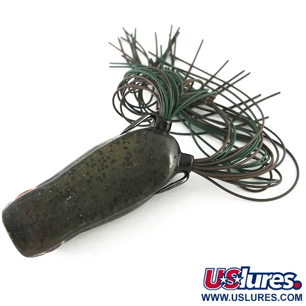 SPRO Dean Rojas Bronzeye Frog Popper, 1/2oz Black fishing lure #6710