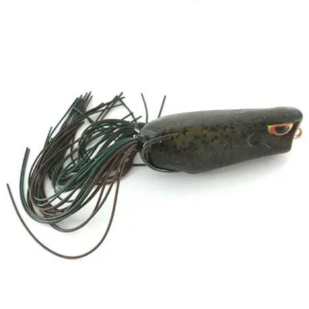 SPRO Dean Rojas Bronzeye Frog Popper, 1/2oz Black fishing lure #6710