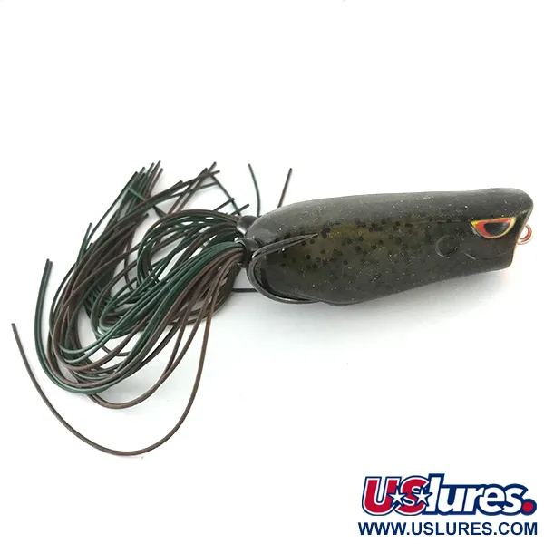 SPRO Dean Rojas Bronzeye Frog Popper, 1/2oz Black fishing lure #6710