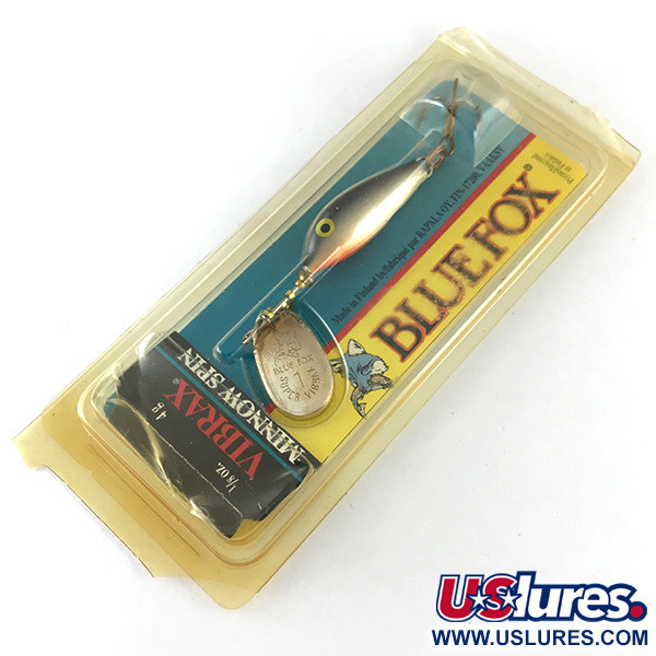   Blue Fox Vibrax Minnow Spin 1, 1/8oz Silver fishing lure #6718