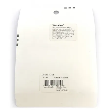 Other Duh!!! Head kit, 1/2oz Black / Green Metallic fishing #6721