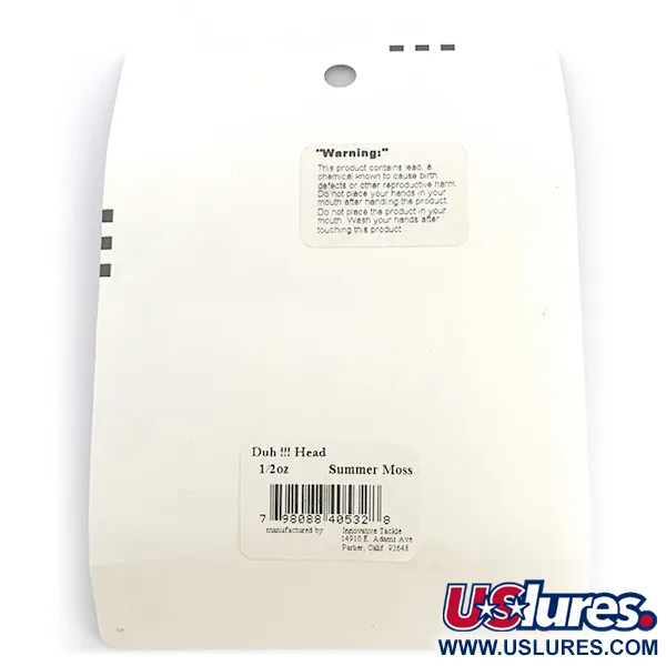 Other Duh!!! Head kit, 1/2oz Black / Green Metallic fishing #6721