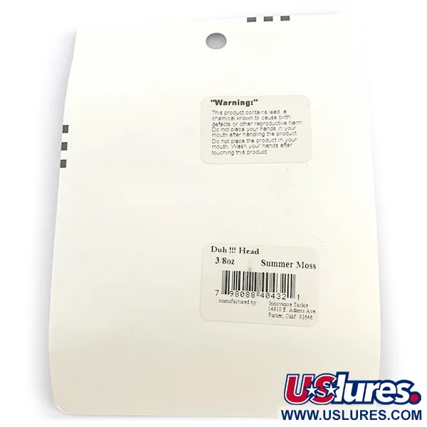 Other Duh!!! Head Kit, 2/5oz Olive / Red fishing #6722