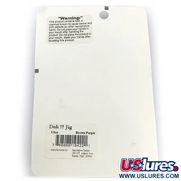 Other DUH Ultimate Jig, 2/5oz Brown / Red fishing #6724