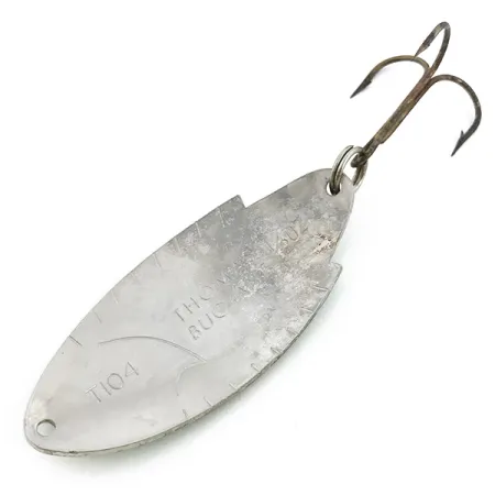 Vintage Thomas Buoyant, 1/2oz Rainbow Trout / Nickel fishing spoon #6738