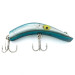 Vintage   Lazy Ike, 1/2oz Light Blue Metallic / Mirror Silver fishing lure #6739