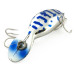 Vintage   Heddon Tadpolly Clatter Tad, 3/16oz Silver / Blue fishing lure #6740
