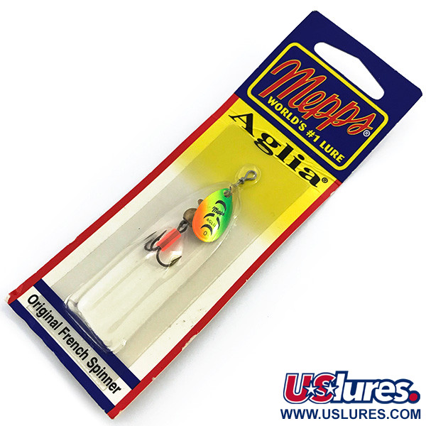   Mepps Aglia 0, 3/32oz Fire Tiger spinning lure #6744