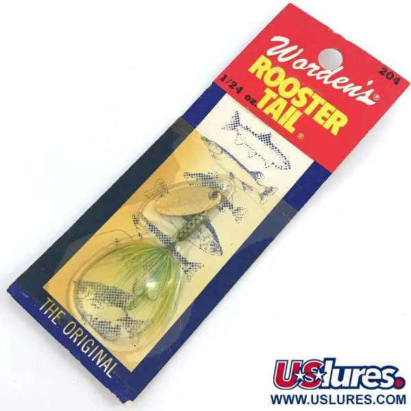  Yakima Bait Worden’s Original Rooster Tail, 3/64oz  spinning lure #6747