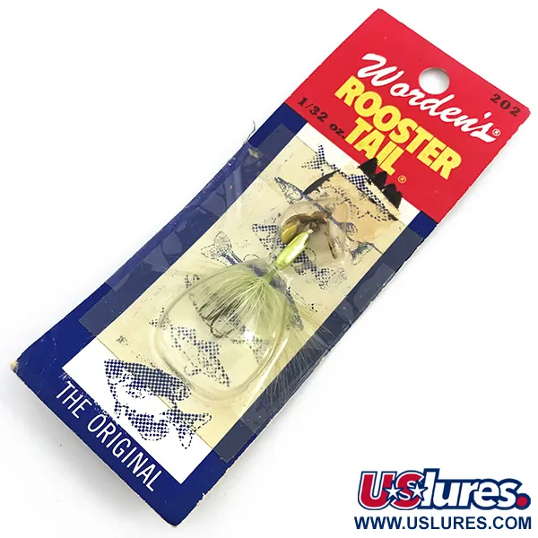  Yakima Bait Worden’s Original Rooster Tail Propellor, 1/32oz Gold spinning lure #6748