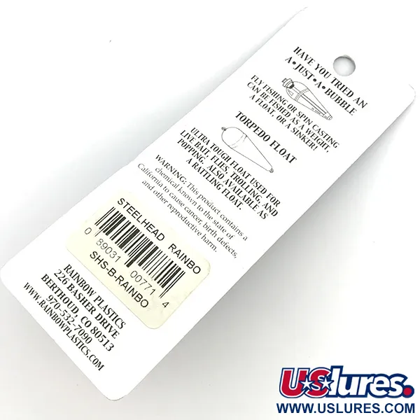  Rainbow Plastics Steelhead UV, 1/2oz Rainbow fishing spoon #6752