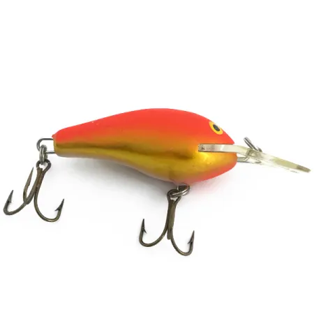 Vintage Rapala Fat Rap, 1/3oz Orange fishing lure #6753
