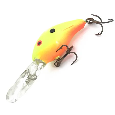 Vintage Mann's Bait  Mann's 10+, 1/3oz Yellow / Orange fishing lure #6754