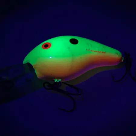 Vintage Mann's Bait  Mann's 10+, 1/3oz Yellow / Orange fishing lure #6754