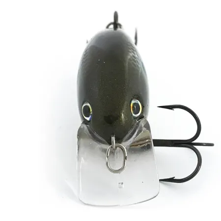 Vintage Strike King square bill, Light Blue Metallic fishing lure #6755