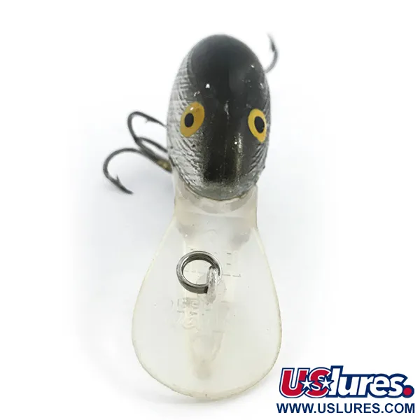 Vintage Rebel Deep Wee R, 1/3oz Silver fishing lure #6757