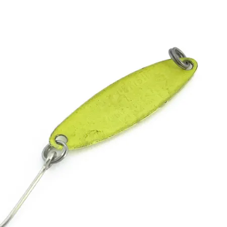 Vintage Luhr Jensen Needlefish 1 UV, 1/16oz Chartreuse fishing spoon #6764