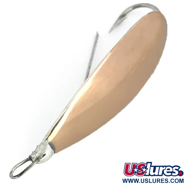 Vintage   Weedless Johnson Silver Minnow, 2/5oz Copper / Silver fishing spoon #6767