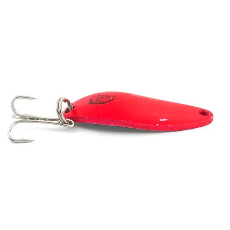 Vintage Eppinger Dardevle Devle Dog 5200 UV, 1/4oz Fluorescent Red / Nickel fishing spoon #6773