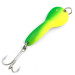  Acme Dazzler #2 UV, 1/4oz Yellow / Green / Nickel fishing spoon #6776