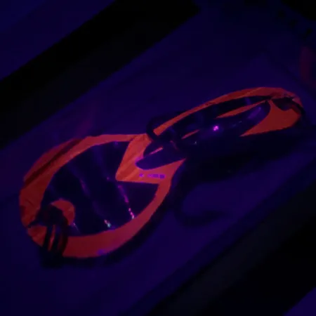 Luhr Jensen Loco 1 UV, 1/8oz Red / Hologram fishing spoon #6779