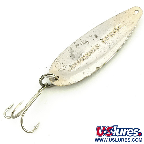 Vintage   Johnson Sprite, 1/3oz Nickel fishing spoon #6780