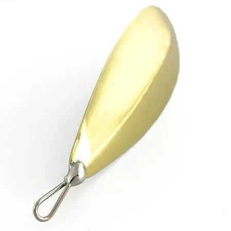 Vintage Weedless Johnson Silver Minnow, 1oz Gold / Silver fishing spoon #6784