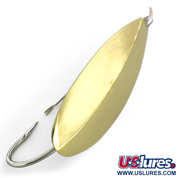 Vintage   Weedless Johnson Silver Minnow, 1oz Gold / Silver fishing spoon #6784