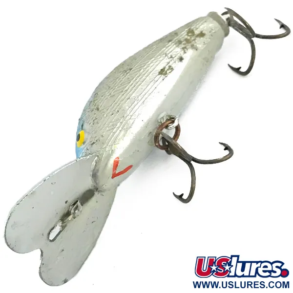 Vintage    Bill Norman Quarterback Shallow , 1/4oz Light Blue Metallic fishing lure #6790