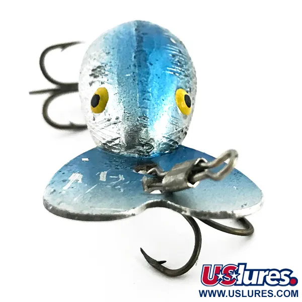 Vintage    Bill Norman Quarterback Shallow , 1/4oz Light Blue Metallic fishing lure #6790