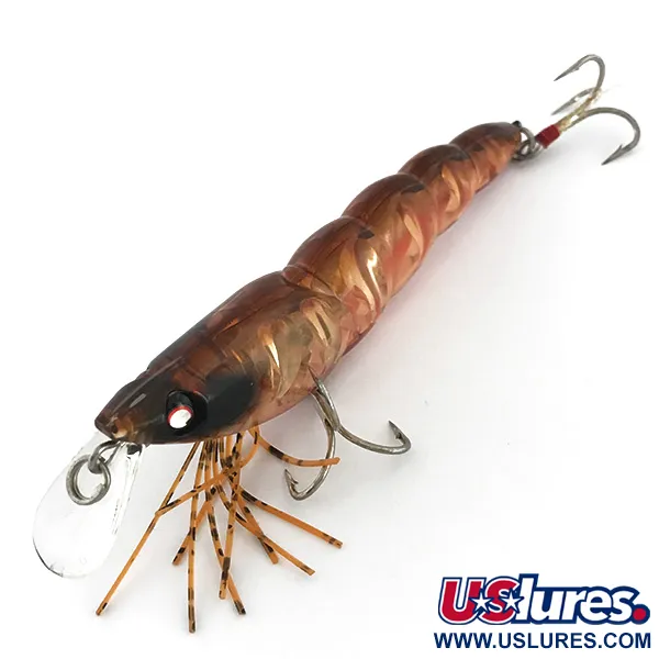 Vintage  Yo-Zuri/Duel Yo-Zuri Crystal 3D Shrimp, 2/5oz Holographic Olive fishing lure #6791