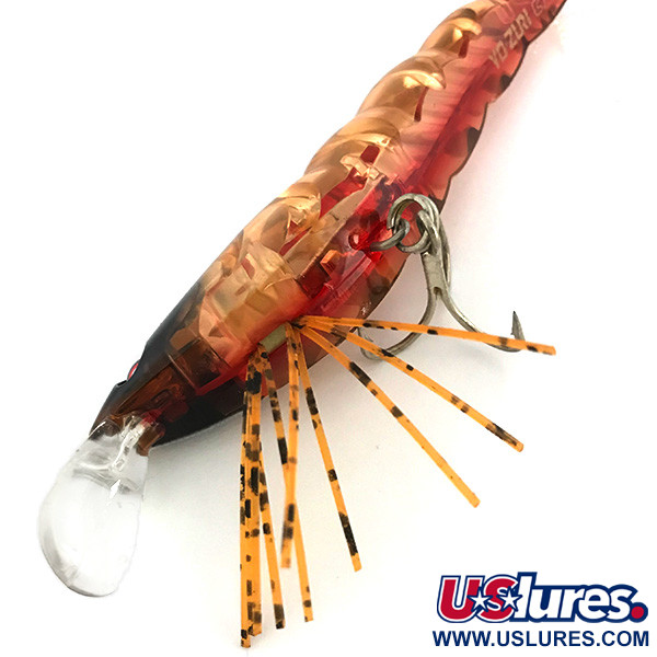 Vintage  Yo-Zuri/Duel Yo-Zuri Crystal 3D Shrimp, 2/5oz Holographic Olive fishing lure #6791