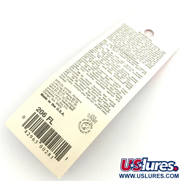  Yakima Bait Worden’s Original Rooster Tail, 1/16oz Gold / Orange spinning lure #6793