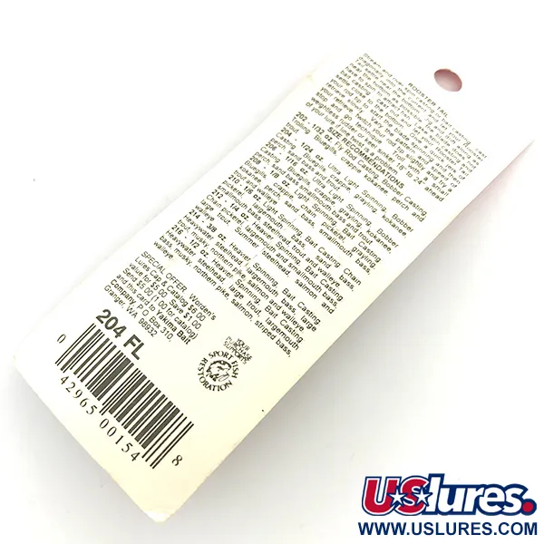  Yakima Bait Worden’s Original Rooster Tail, 1/16oz Gold / Orange spinning lure #6795