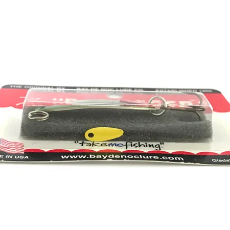 Bay de Noc Do-Jigger 1, 3/16oz Nickel / Green / Red / Yellow fishing spoon #6799