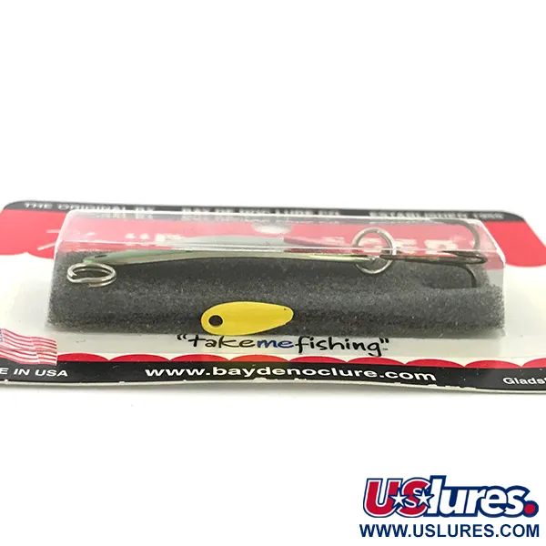 Bay de Noc Do-Jigger 1, 3/16oz Nickel / Green / Red / Yellow fishing spoon #6799